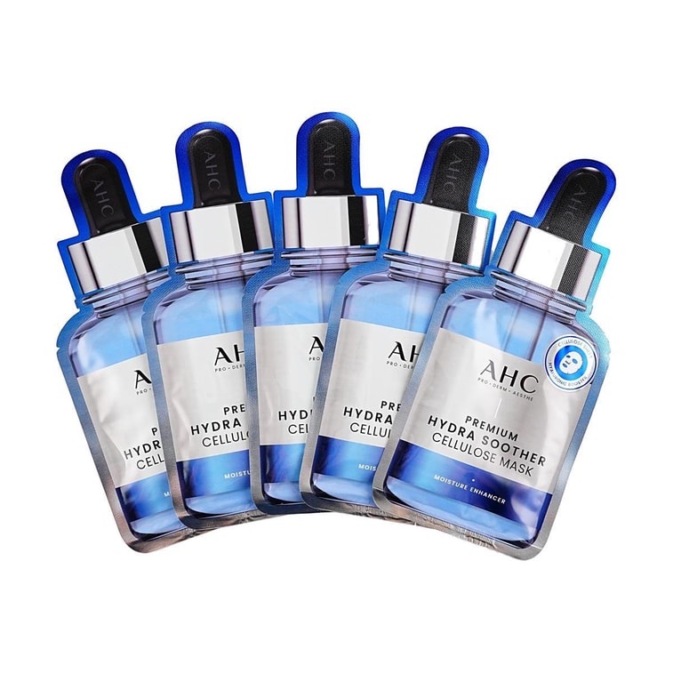 韩国AHC B5小安瓶 第三代臻致高浓度玻尿酸补水面膜 5片入 冷感降温 舒缓维稳 6