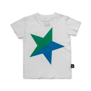 Nununu Kids Colorful STAR T-Shirt - White/Green 18-24M