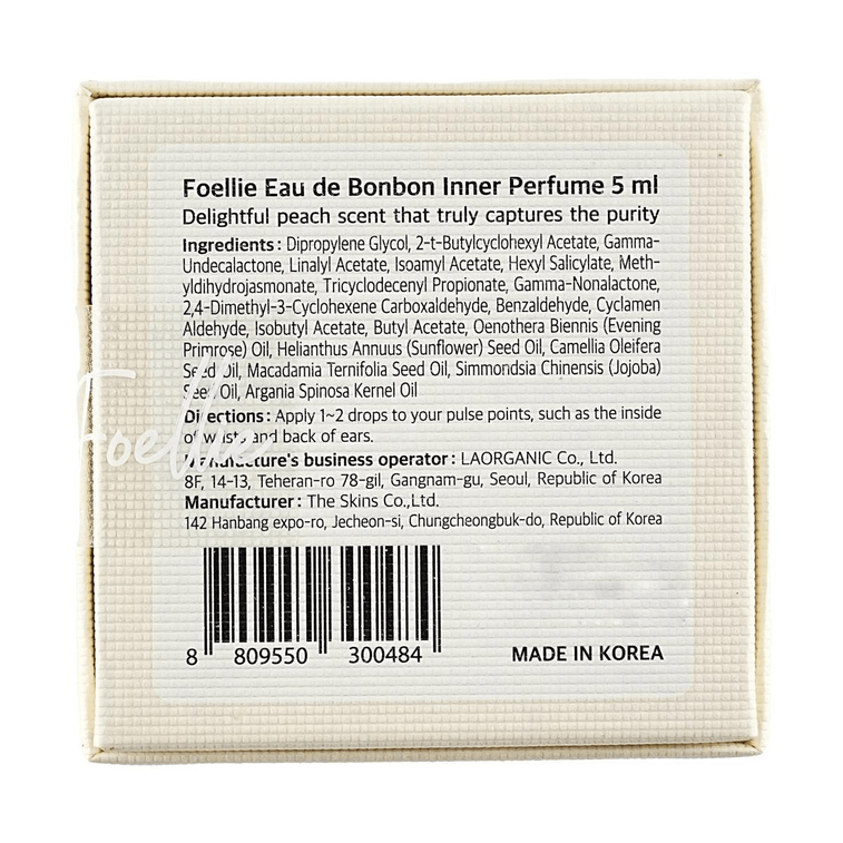 Inner Perfume, Eau de Perfume, 0.17 fl oz. #Bonbon - Sweet Peach | Vegan | For Sensitive Skin【BEST】 9