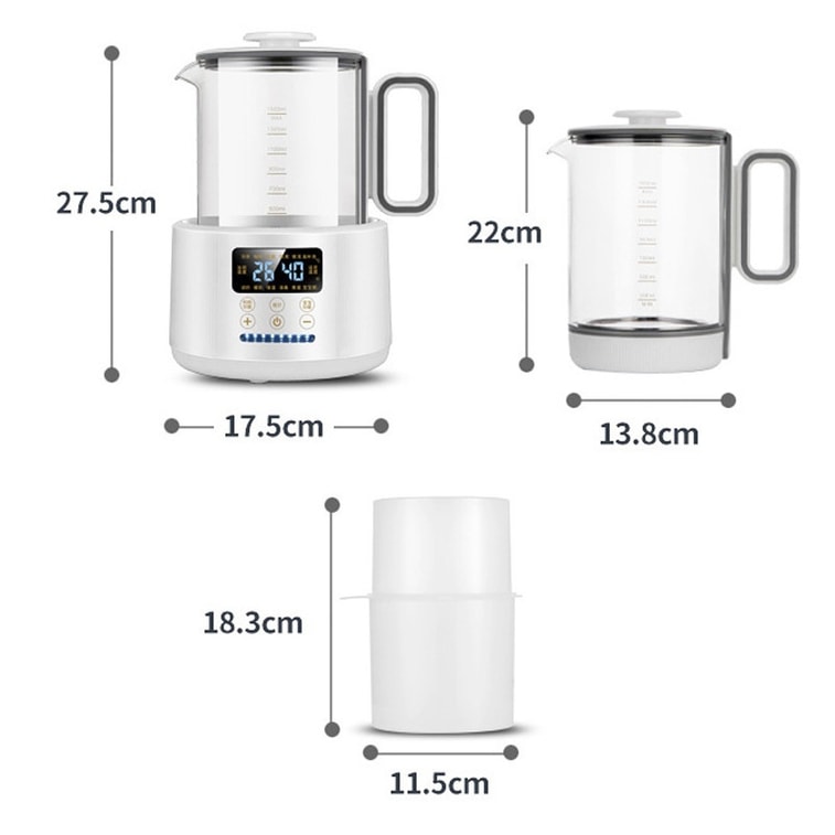 【中国直送】Baiyi Coopever インテリジェントヘルスポット ベビーミルクコンディショナー 定温電気ケトル 1.5L ホワイト 3