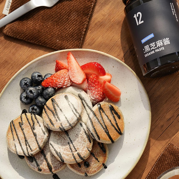 VEpiaopiao 100% 纯黑芝麻酱  220g【0白砂糖高钙】【可用于甜品三明治面包燕麦碗等】 5