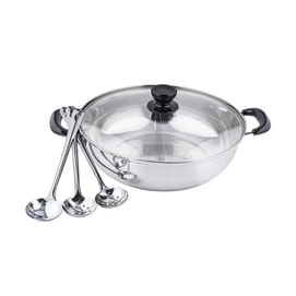 타야마 11인치 스테인리스 스틸 듀얼 샤부샤부 냄비 (분할형 28cm) TG-28CS