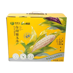 White Sweet and Glutinous Corn 91.7oz【Non-GMO】【One Ear Per Stalk】【Wuchang Origin】
