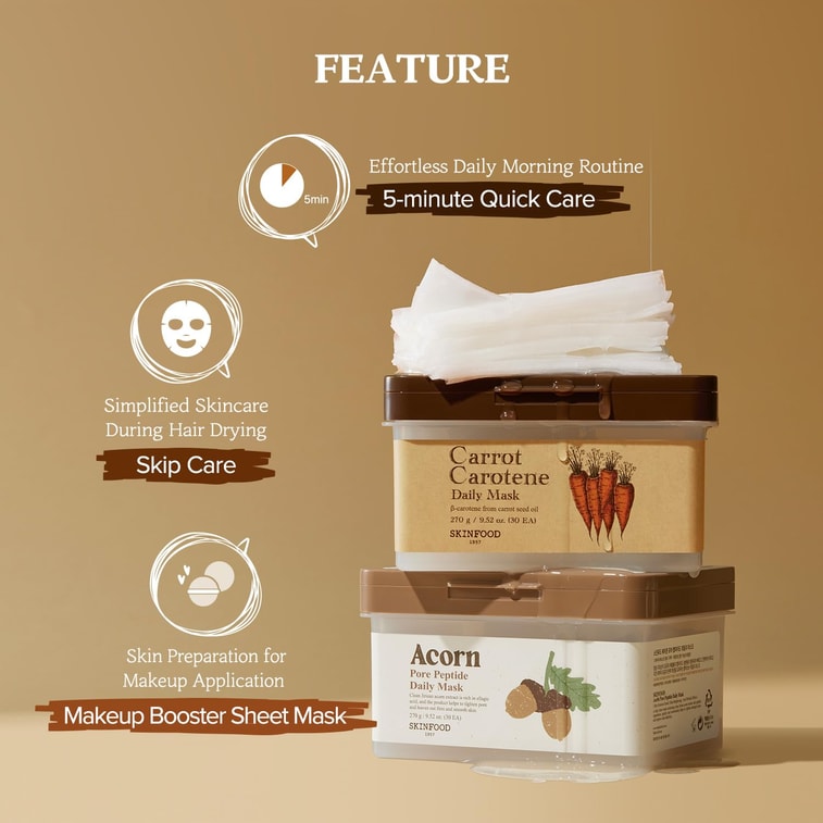 Product Detail - Acorn Pore Peptide Daily Mask Sheet (30 sheets) - image6