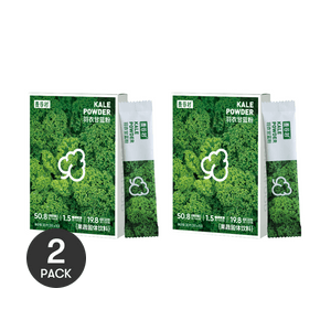 Kale Powder, 10pcs/box*2 - Matcha-Inspired Superfood Booster | Plant Protein + Prebio-Fiber On-The-Go Powder【Value Pack】
