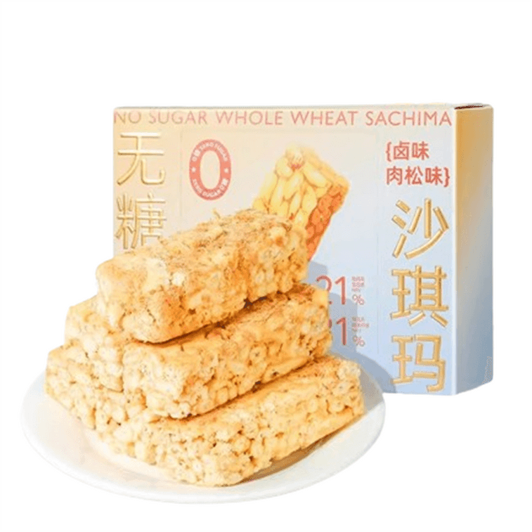 【中国直邮】 哥本优选 全麦沙琪玛 高蛋白卤味肉松味150g/盒(卤香醇厚) 