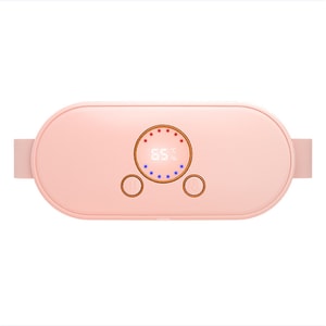 New Warm Palace Waist Belt 6 Levels Adjustment Vibration Massage Supports Uterus And Waist Warms Stomach Pink