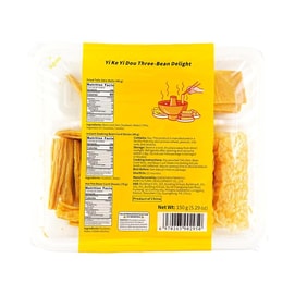 一稞一豆 素杂锦【响铃卷+火锅豆皮+免泡原浆腐竹】【豆制品三拼组合】