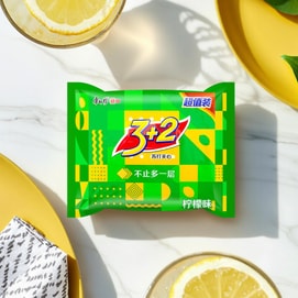 康师傅  3+2夹心饼干 清新柠檬味 三连包 375g