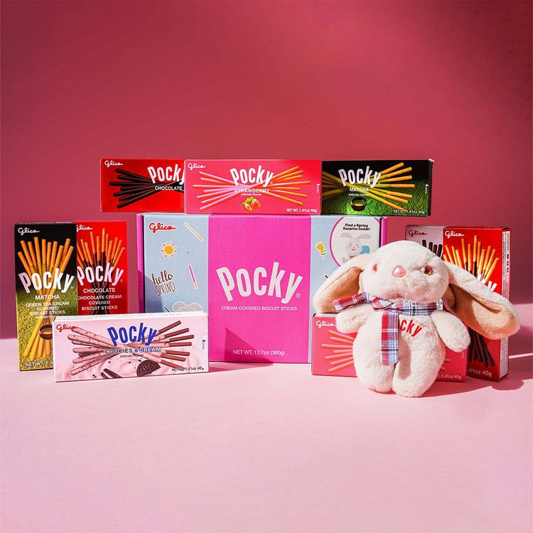 江崎グリコ グリコ ポッキー ウサギのおもちゃ付きBOX 9箱 360g