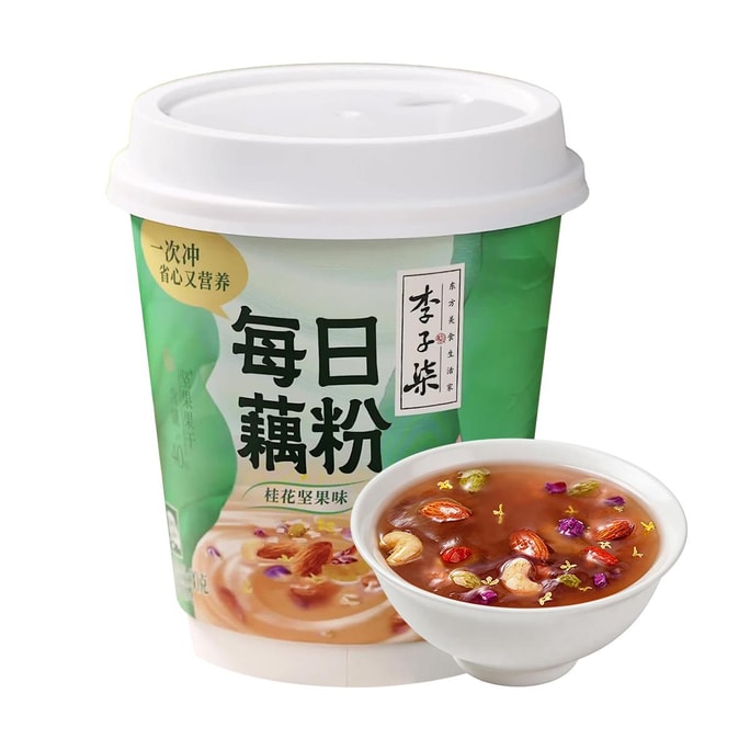 李子柒 每日藕粉 桂花坚果味 30g【早餐甜品代餐】