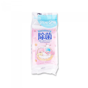 サンリオ ミックス抗菌除菌シート（アルコール入り）20枚×2パック