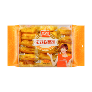 盼盼 法式软面包 香橙味 400g【清新果香 绵软细腻】
