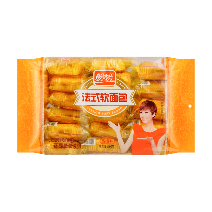 Pain Français Moelleux Saveur Orange 14.1oz Moelleux et spongieux avec arôme d'agrumes