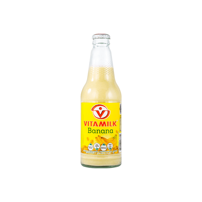 泰国VATAMILK 泰式香蕉味豆奶 营养早餐奶 瓶装 300ml