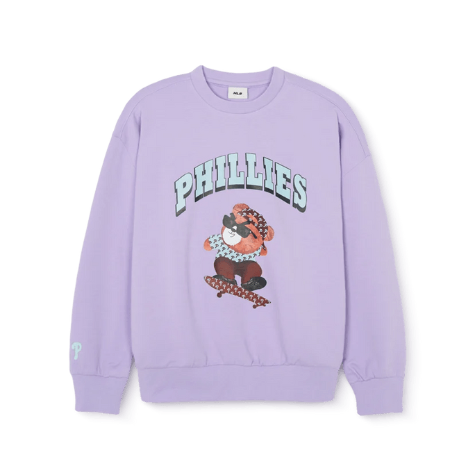 Unisex Kids Mega Bear Sweatshirt Philadelphia Phillies Lavender 110