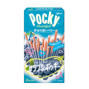 Pocky Heart-Shaped Blueberry Cookie Sticks (2 bags)
