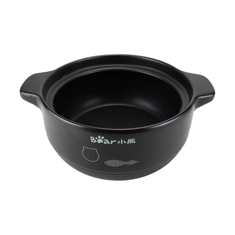 BEAR小熊 家用燃气灶宽口浅汤煲砂锅 陶瓷汤锅炖锅 焖煮炖多用砂煲 滋味煲 奶油蓝 3.5L CP-G0023-P01 7