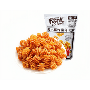 【中国直邮】狗牙儿比萨卷大包童年怀旧吃货网红休闲锅巴香酥脆小零食188g*1