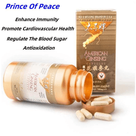 【Essential for Spring Festival】American Ginseng Capsules 60 Capsules - Nourish Vital Energy - Relieve Fatigue - Assist In Regulating Immunity