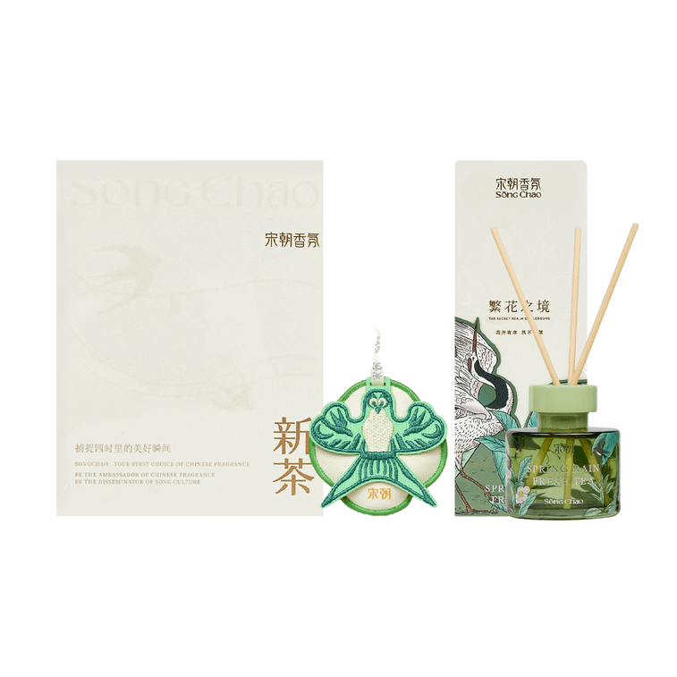 Flower Realm Series Flameless Aromatherapy Spring Rain Fresh Tea Fragrance 5