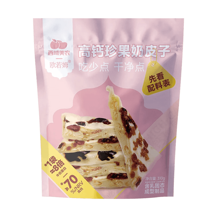 西域美农 欧若姆 高钙珍果奶皮子 310g【无花果+蔓越莓+西梅味】【配料干净 健康高蛋白】【内蒙古特产】 3