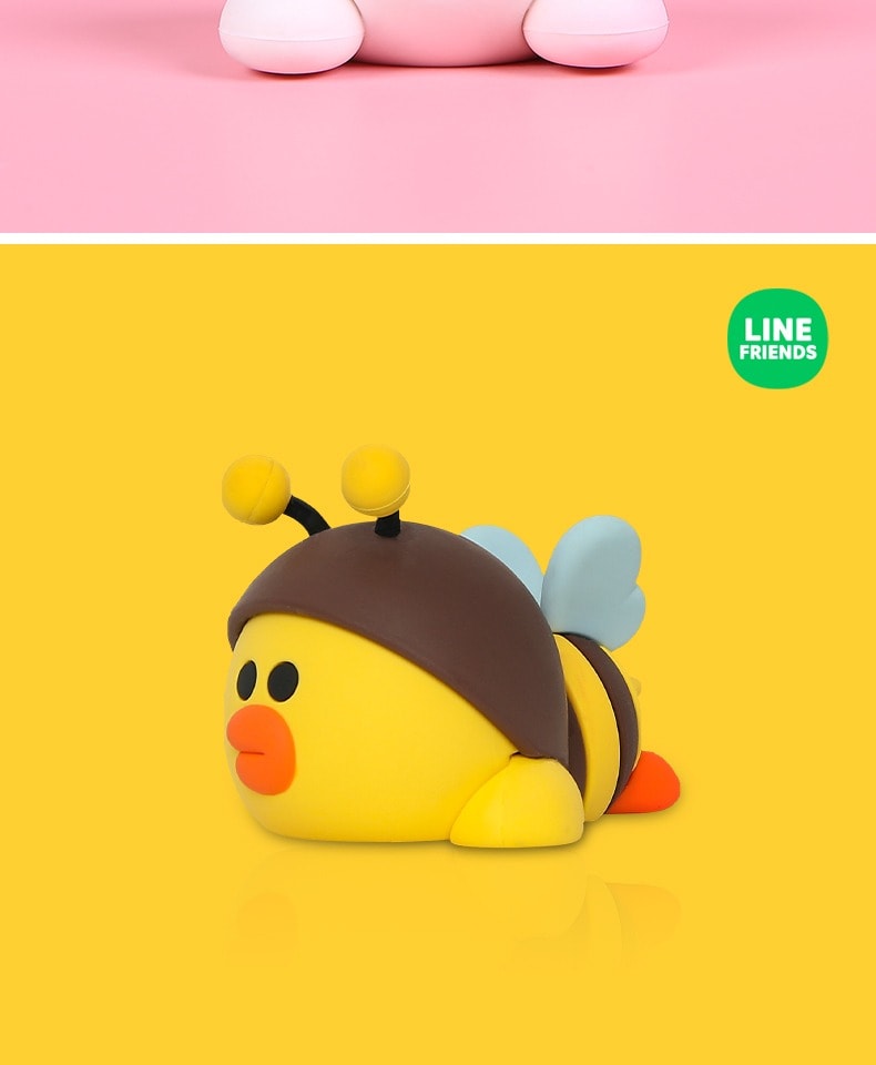 【中国直邮】  日本 LINE FRIENDS 布朗熊汽车中控台装饰 摆件 3个