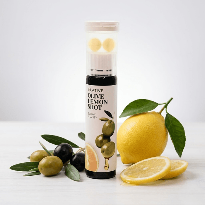 Olive Lemon Shot - Extra Virgin Olive Oil Capsules, 0.85 oz x 14