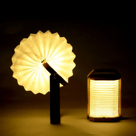 Versatile Portable Wood Paper Lamp USB