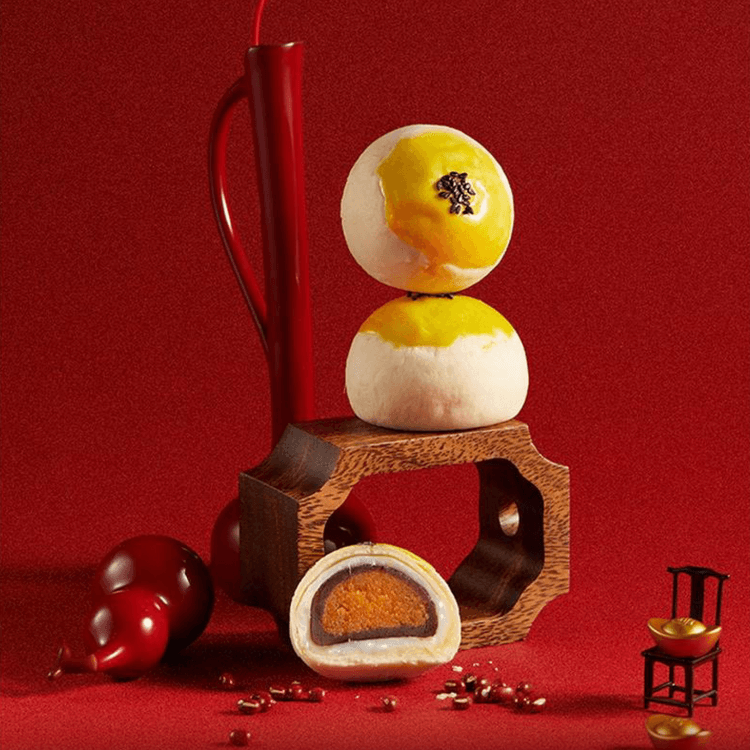 Xuan Ma Egg Yolk Pastry Gift Box,Matcha+Red Bean+Purple Sweet