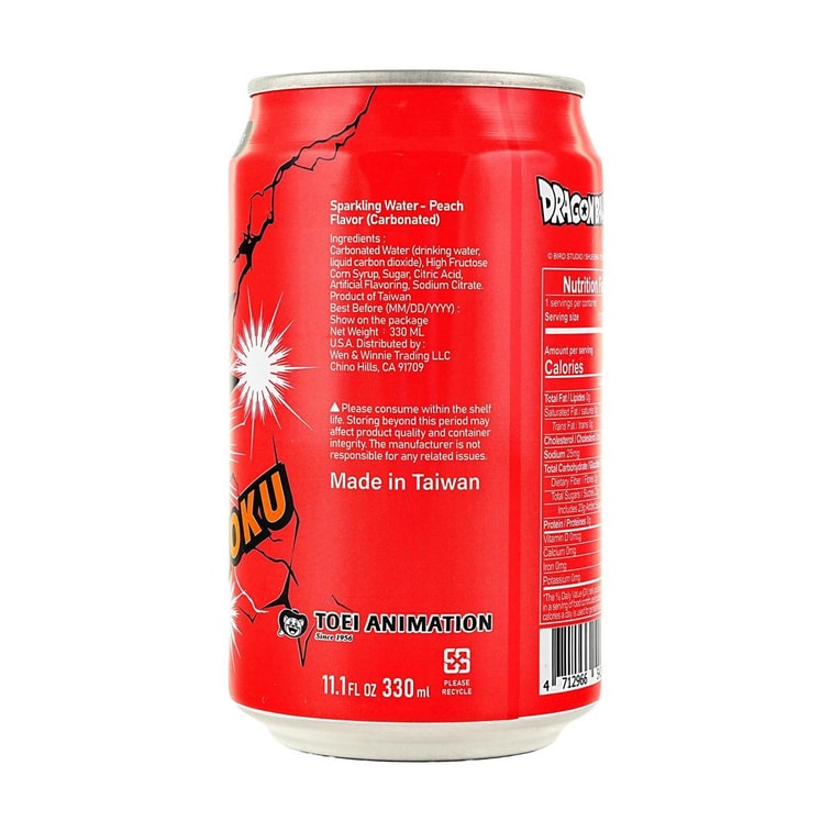 台灣OCEAN BOMB 白桃汽水 330ml 【七龍珠聯名款】【包裝隨機發】 5