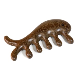 Natural Sandalwood Meridian Massage Comb Dolphin Shaped