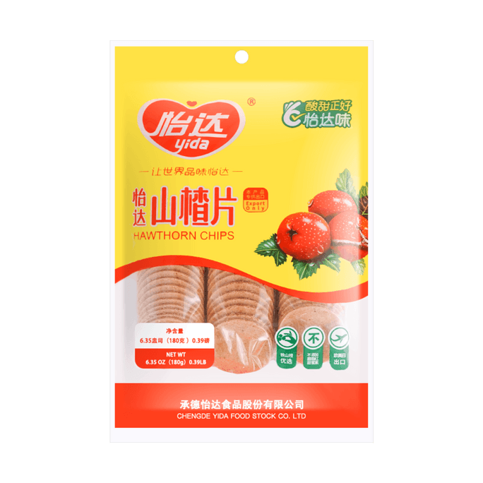 怡達食品 山楂片 180g