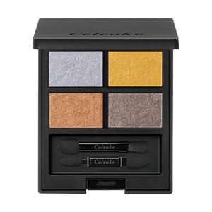 日本CELVOKE 植物系有机4色眼影盘 日杂高级感深邃消肿 #06 水草黄 清透灵动 小清新感