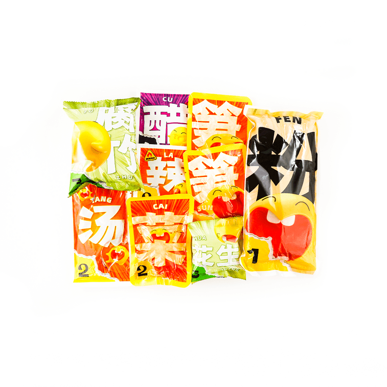 チョウバオ特製 柳州河カタツムリライスヌードル 350g [漬けたけのこ2パックと追加具材付き] 5