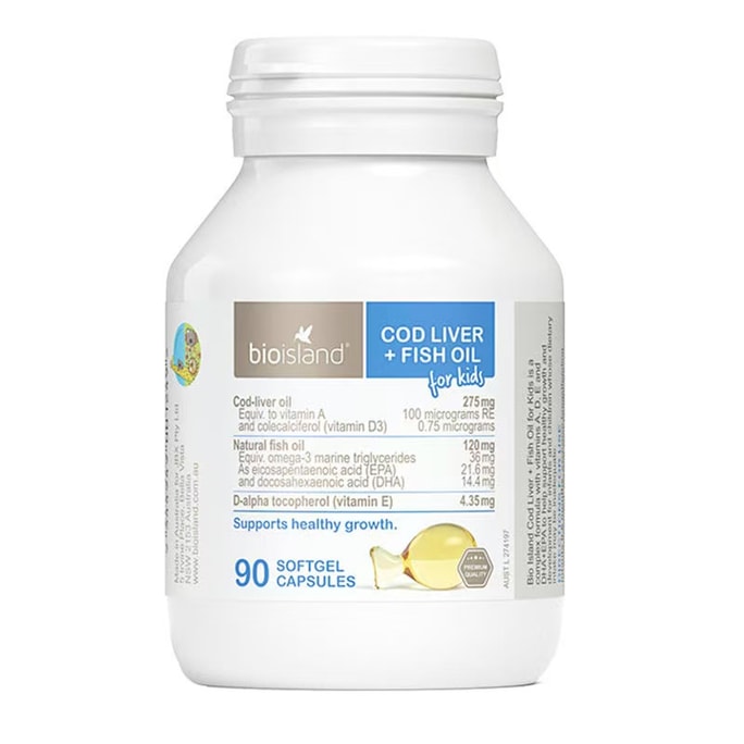 DHA Infant Cod Liver Oil Infant Cod Liver Nutrition Baby Fish Oil 90 Capsules/bottle (fish Oil + Cod Liver Oil)
