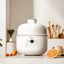 Ceramic Mini Slow Cooker Digital Electric Stew Pot 0.8L, NSQ-80E