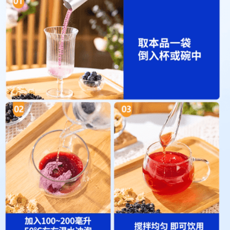 NestLady ブルーベリー ブラッククコ ドリンク 抗酸化物質 目の保護ドリンク 固まらない 10 個 3