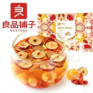 【中国直送】良品店 紅棗・龍眼・枸杞茶 120g×1箱 個包装ティーバッグ 女性用 活力三宝茶