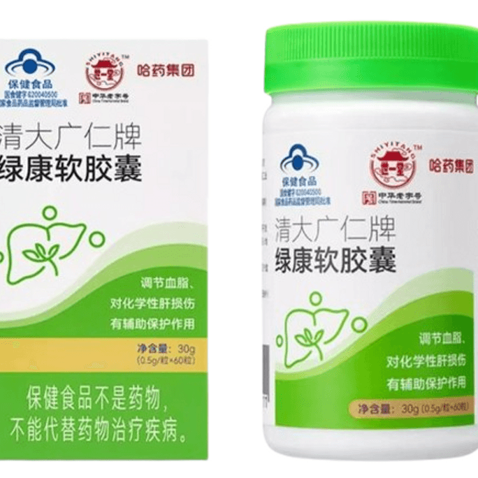 Lvkang Soft Capsule Helps Protect Liver Damage And Regulate Blood Lipids For Men And Women 30G/ Bottle