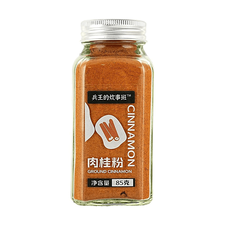 キング・オブ・ソルジャーズ・クッキングクルー：【コーヒーにスプーン一杯加えて代謝アップ】無添加純粋シナモンパウダー 85g【インスタントコーヒーの焙煎に最適、運動力アップに一流の補助、家族みんなの必需品】 3