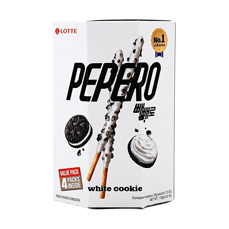 韩国LOTTE乐天 PEPERO 白巧克力饼干脆棒 奥利奥曲奇味 圆筒装 4份入 128g【Stray Kids代言同款】【新旧包装随机发】 3