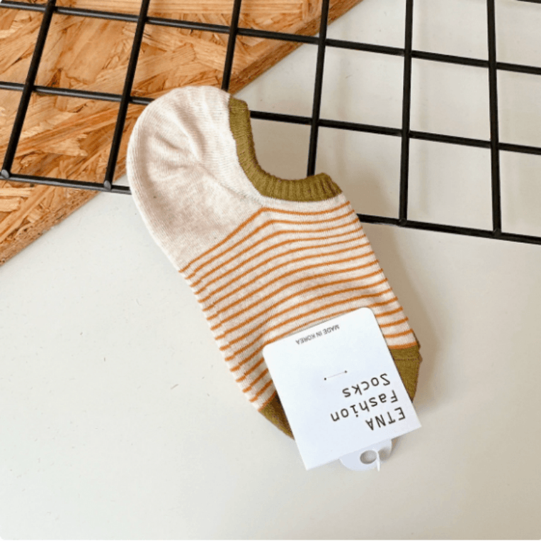 ETNA n Women's Low Cut Socks 3 Pack - Non-Slip, Breathable Cotton, Hidden Under Shoes, Summer Essentials 5