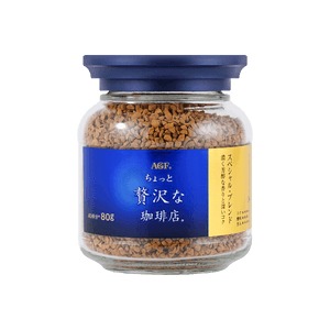 日本AGF MAXIM 即溶咖啡粉 藍金罐 濃鬱芳醇 80g