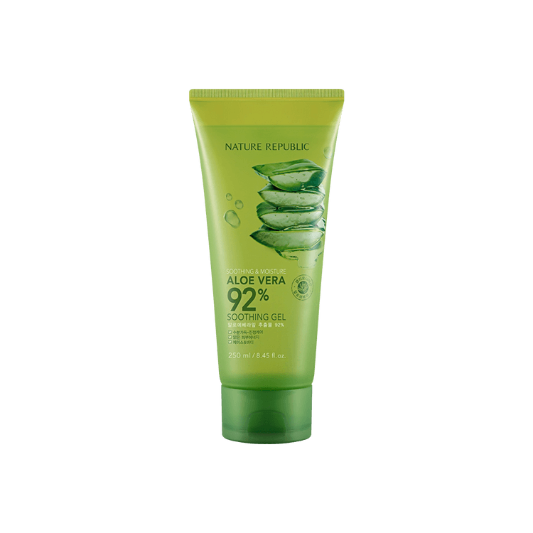 NATURE REPUBLIC Aloe Vera 92% Smoothing Gel Tube 250ml - Yami.com