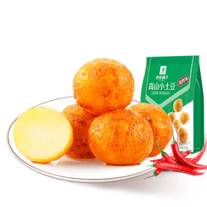 【中国直送】良品店 高原小じゃがいも 205g×1袋 バーベキュー味 そのまま食べられる（開封済み）