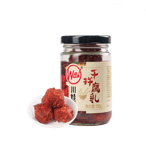 Dry Mixed Fermented Tofu Spicy Red Fermented Tofu Moldy Tofu Stinky Tofu *Dry Mixed Fermented Tofu 150g* 1 Bottle