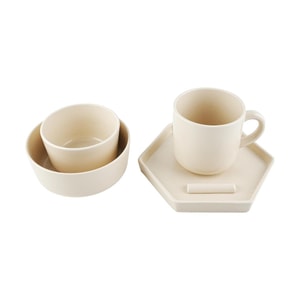 Mariebel 1-person Meal Dinnerware Set 5Pcs Plate Bowl Mug Oatmeal