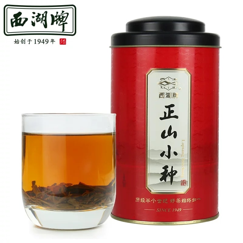 中国直送】西湖牌 紅茶 福建武夷正山小種特級自家用クラシック缶100g