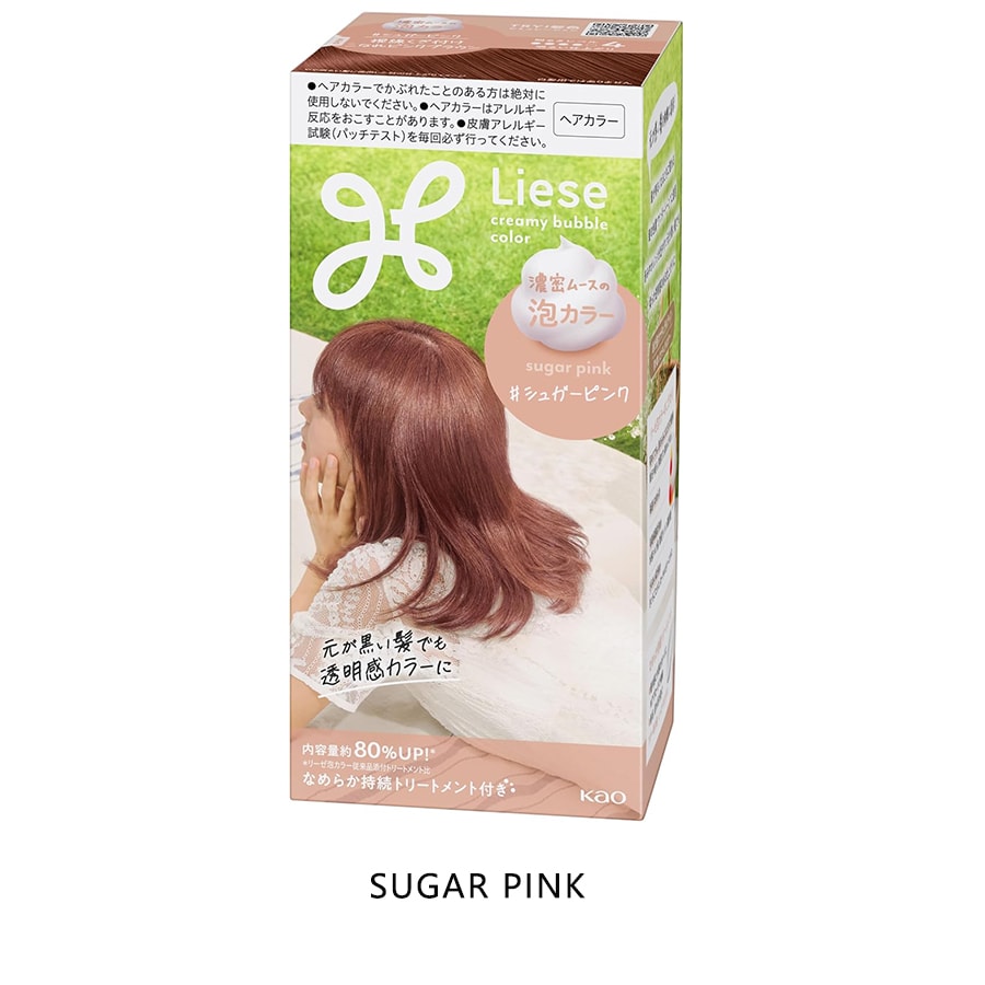 [Livraison directe du Japon] Coloration mousse KAO Liese couleur sucre rose 115 ml